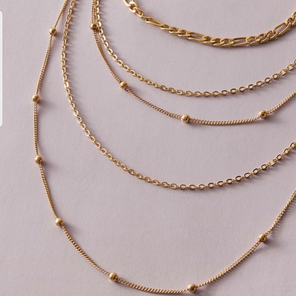 *Kat* Layered Chain necklace - Picture 2 of 4